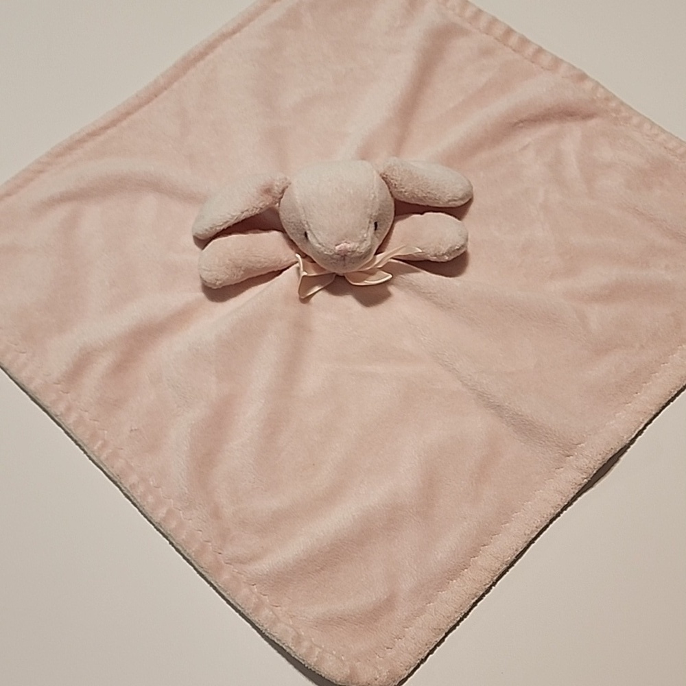 Baby Baby by Blankets and Beyond pink  plush bunny  lovey
